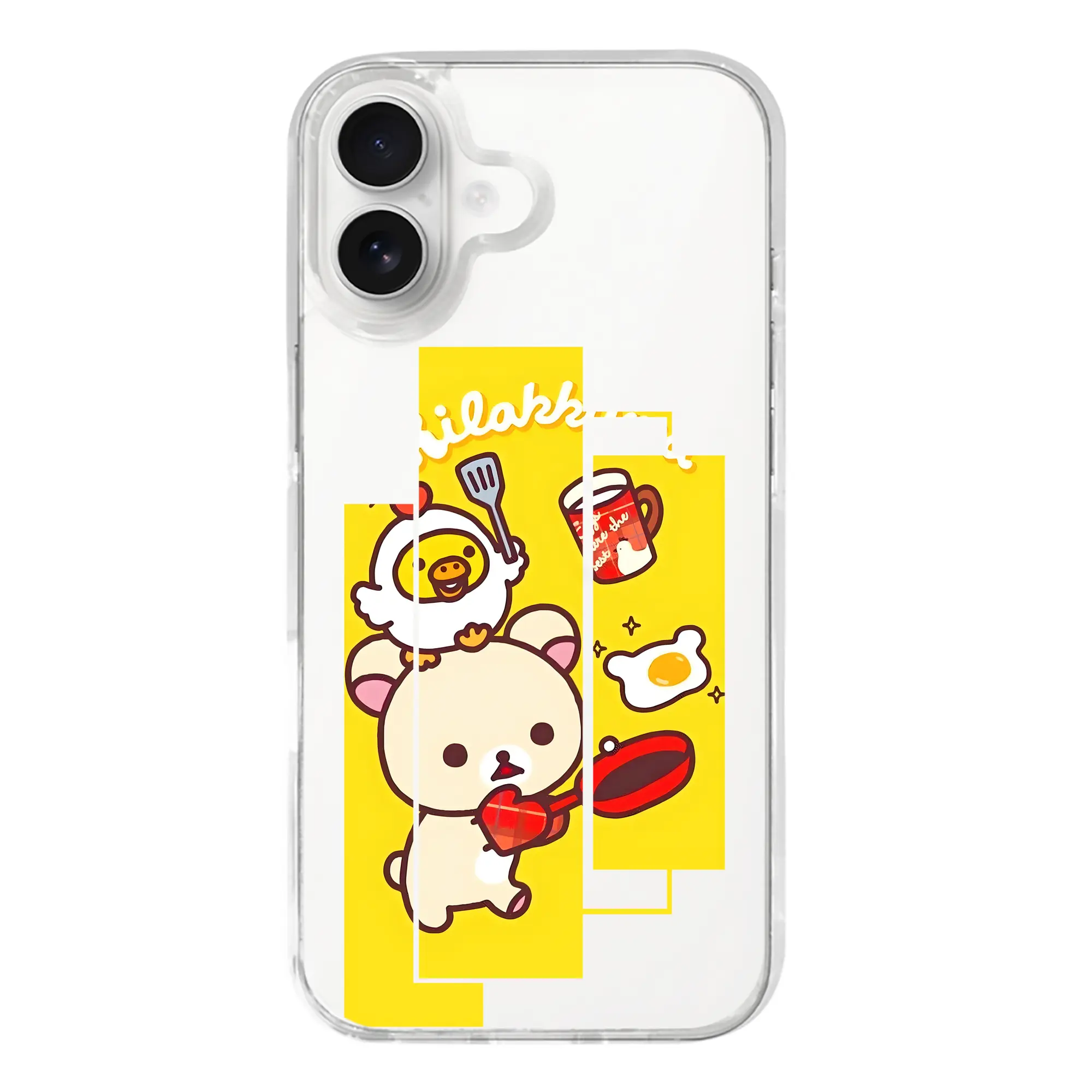 リラックマ (Rilakkuma) グッズ コリラックマ (Korirakkuma) - iPhone 17シリーズ 透明スマホケース – 薄型・耐衝撃・精密フィット保護カバー
